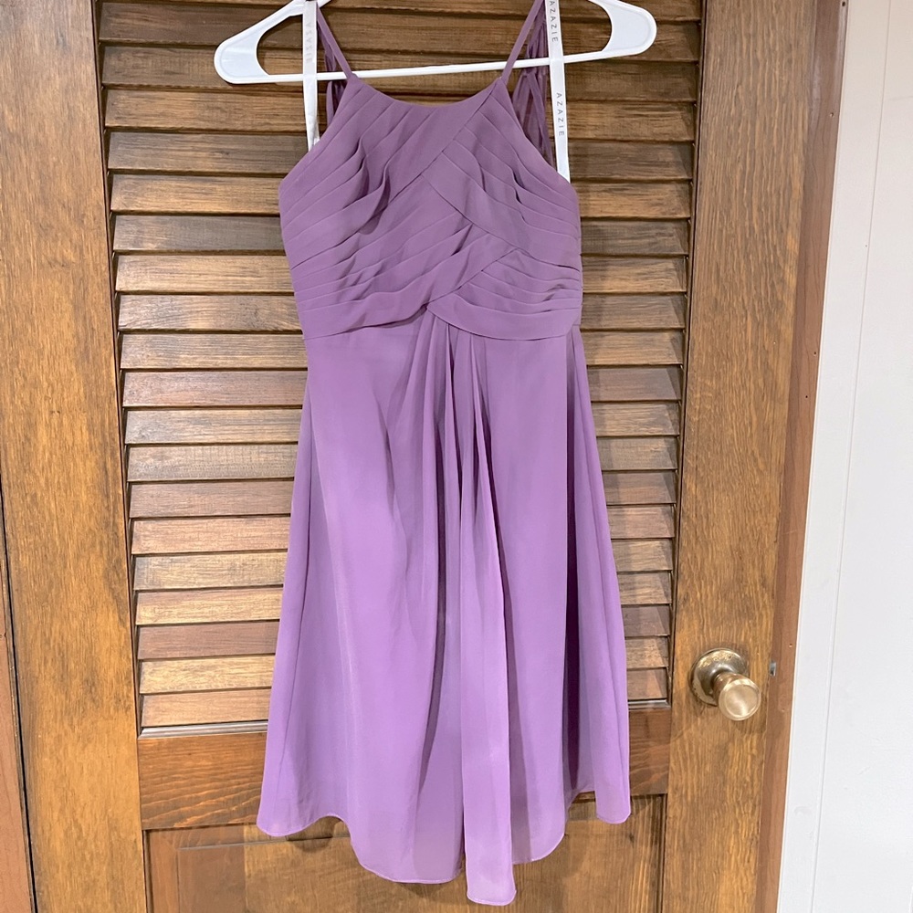 Azazie Junior Bridesmaid Dress - Wisteria